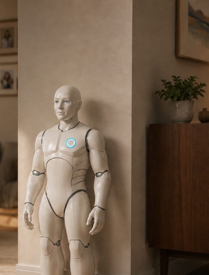 Joe standing in a living room at home
